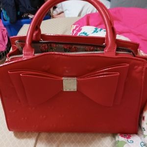 Like new red Betsy johnson purse